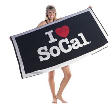 I Love SoCal Beach Towel